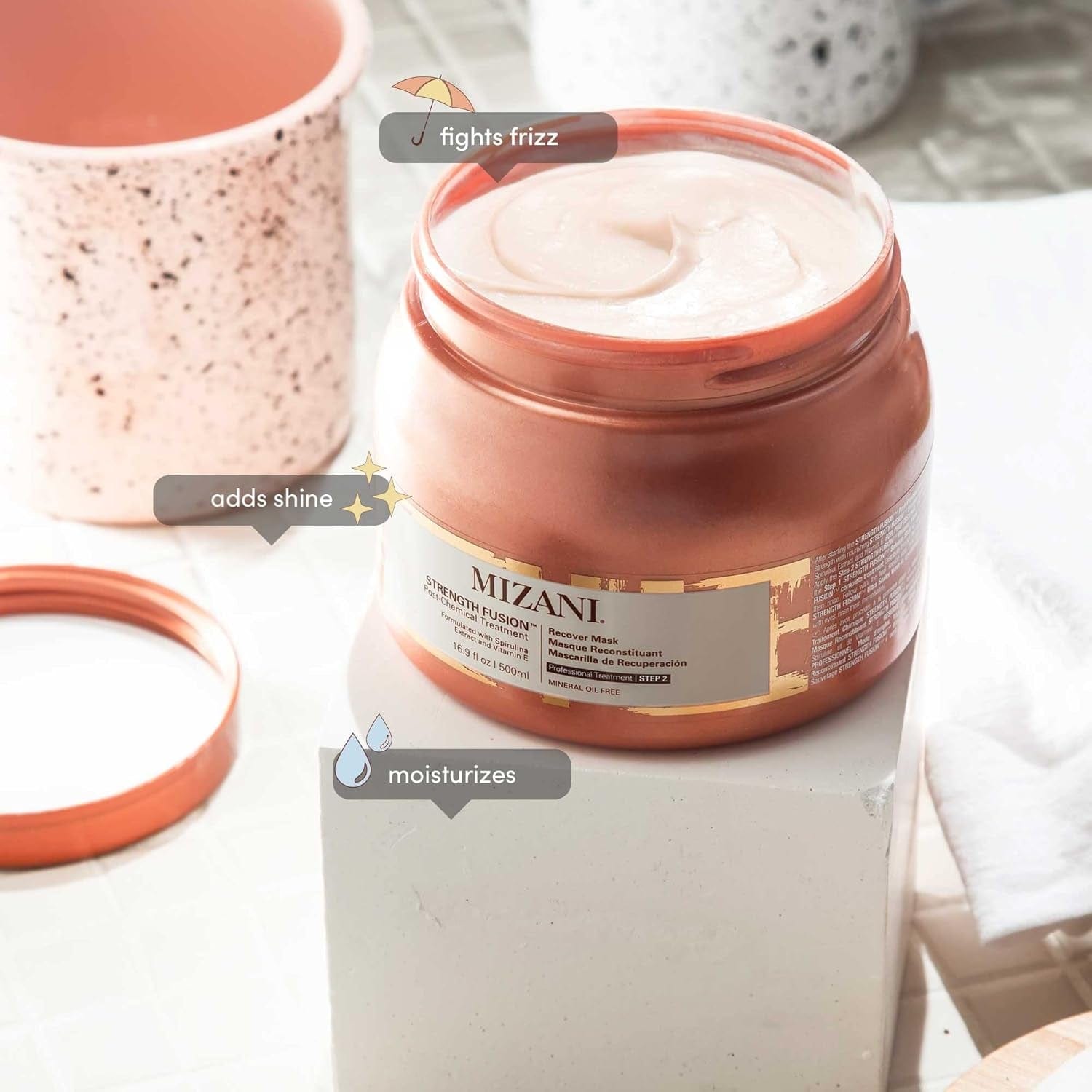 Strength Fusion Recover Mask - Intense Night-Time Treatment, for Damaged Hair