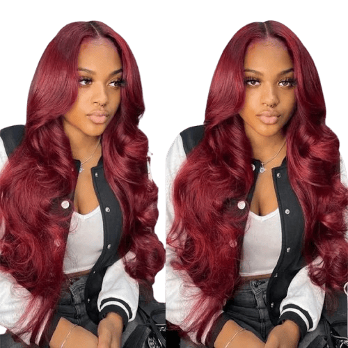 99J Vamp Red Lace Front Wig – 13x6 HD Glueless Body Wave