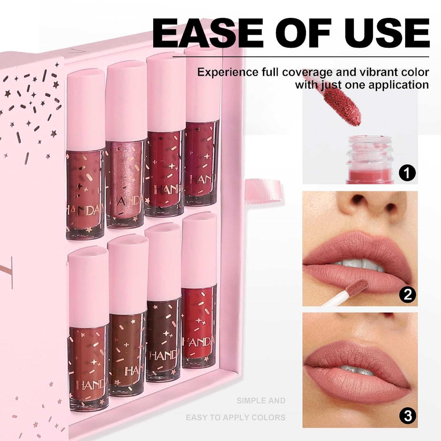 Heavenly Gadget 12-Shade Lip Glow Book – Nude & Hydrating