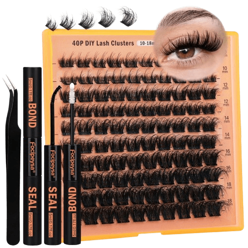 LuxeLash Pro Cluster Kit - 40P Mixed Lengths (10-18mm)