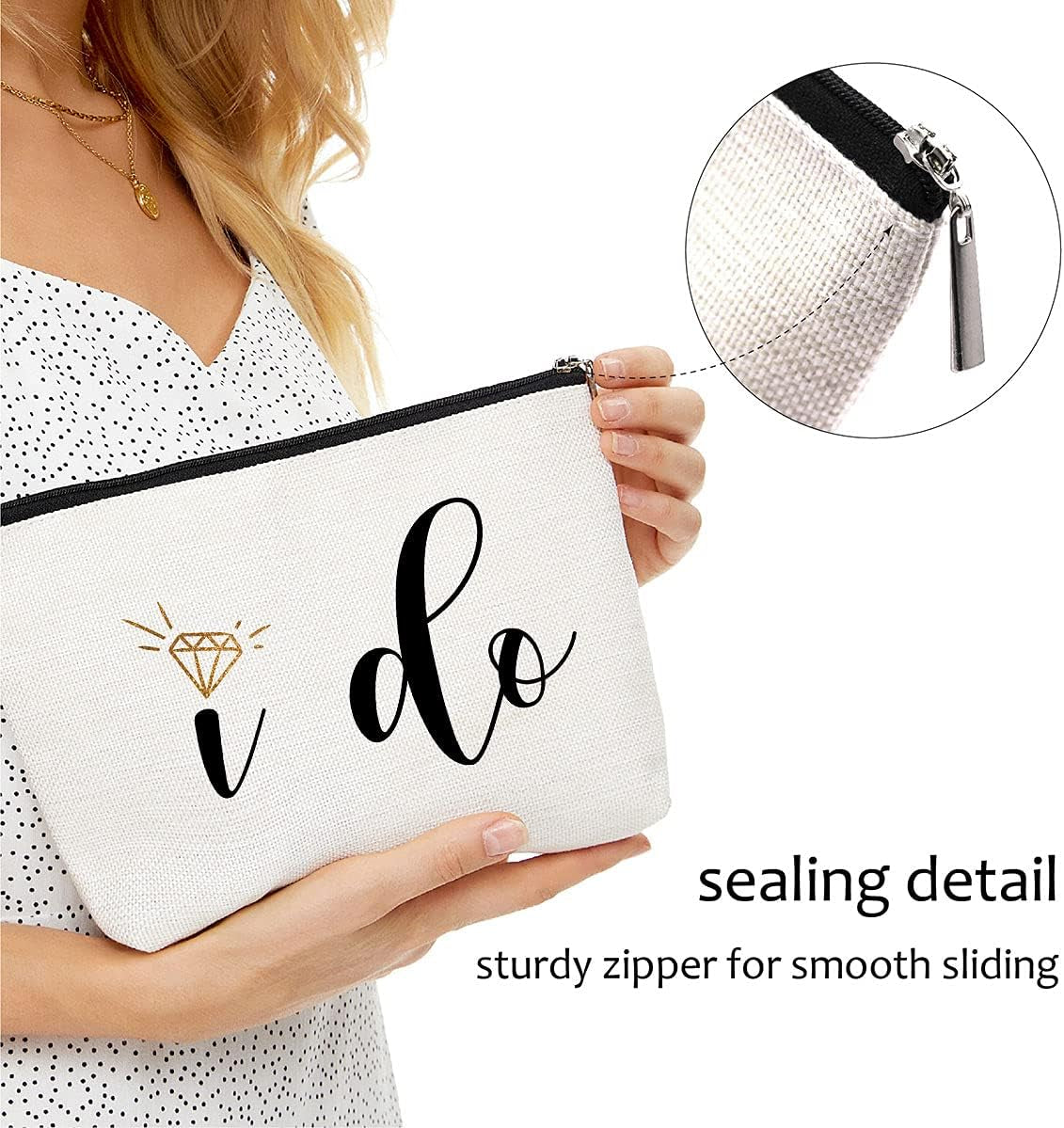 Heavenly Gadget Multicolor 00014 I Do’ Bridal Makeup Bag