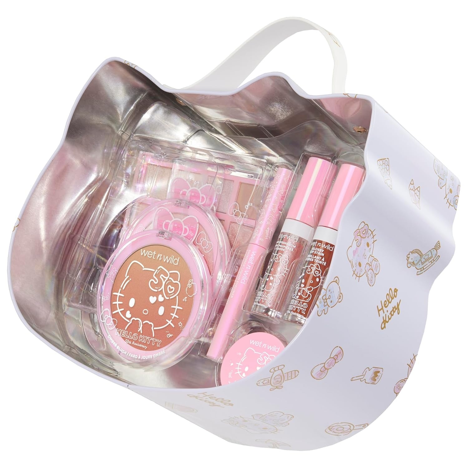 Heavenly Gadget Hello Kitty / 13 Piece Set Hello Kitty Beauty Vault – 2-Tier Makeup Collection