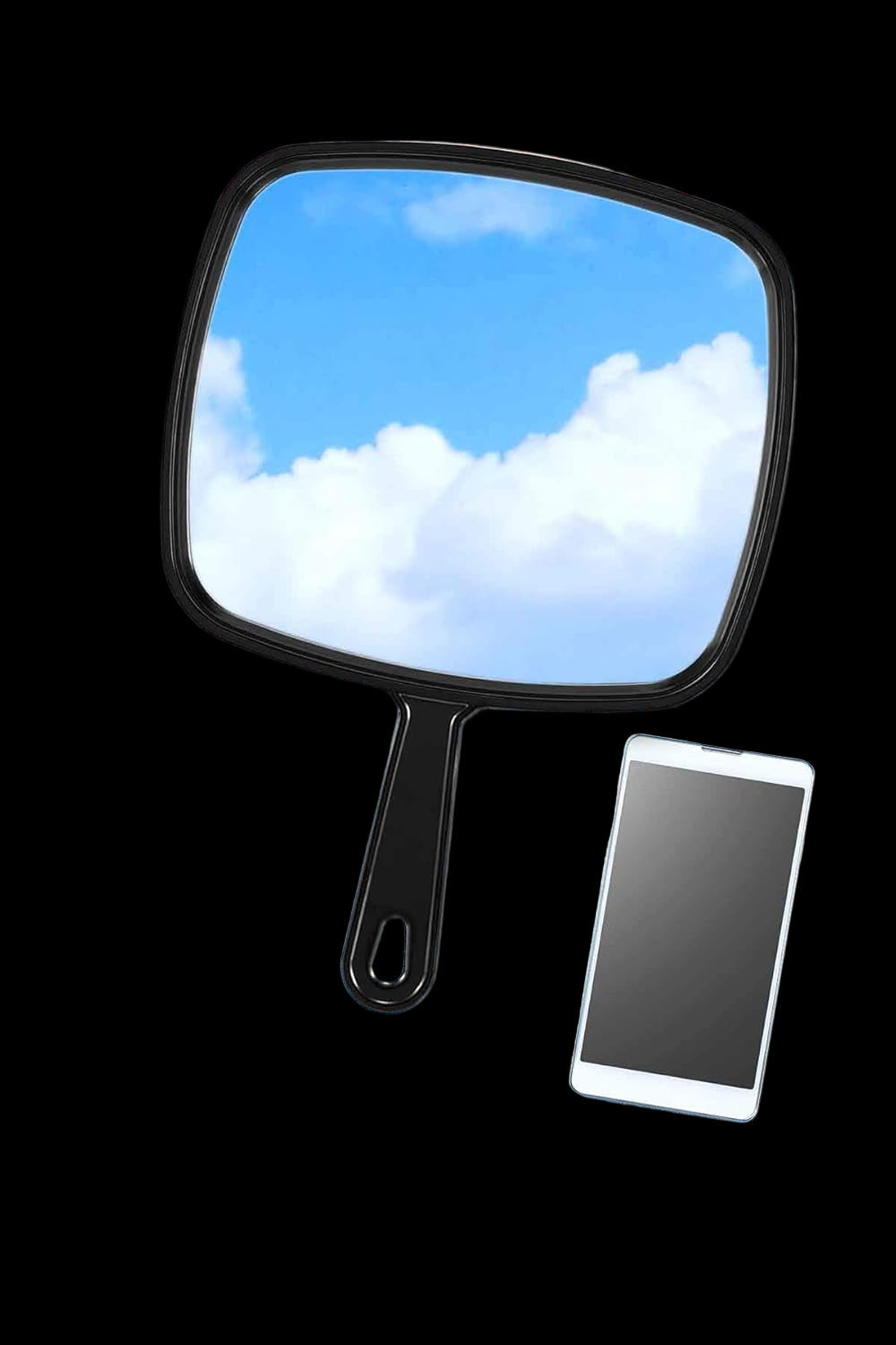 Heavenly Gadget 12.6"L X 8.9"W-3Pcs Salon Pro 3-Pack Hand Mirrors – Extra Large & Durable