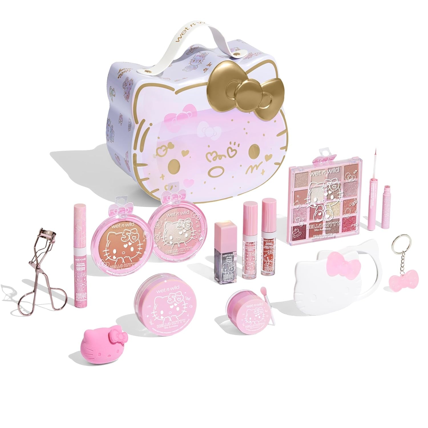 Heavenly Gadget Hello Kitty / 13 Piece Set Hello Kitty Beauty Vault – 2-Tier Makeup Collection