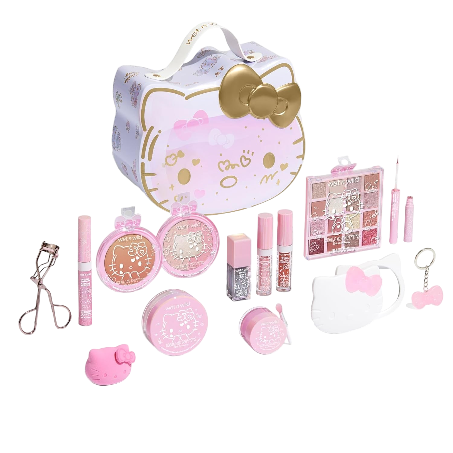 Heavenly Gadget Hello Kitty / 13 Piece Set Hello Kitty Beauty Vault – 2-Tier Makeup Collection