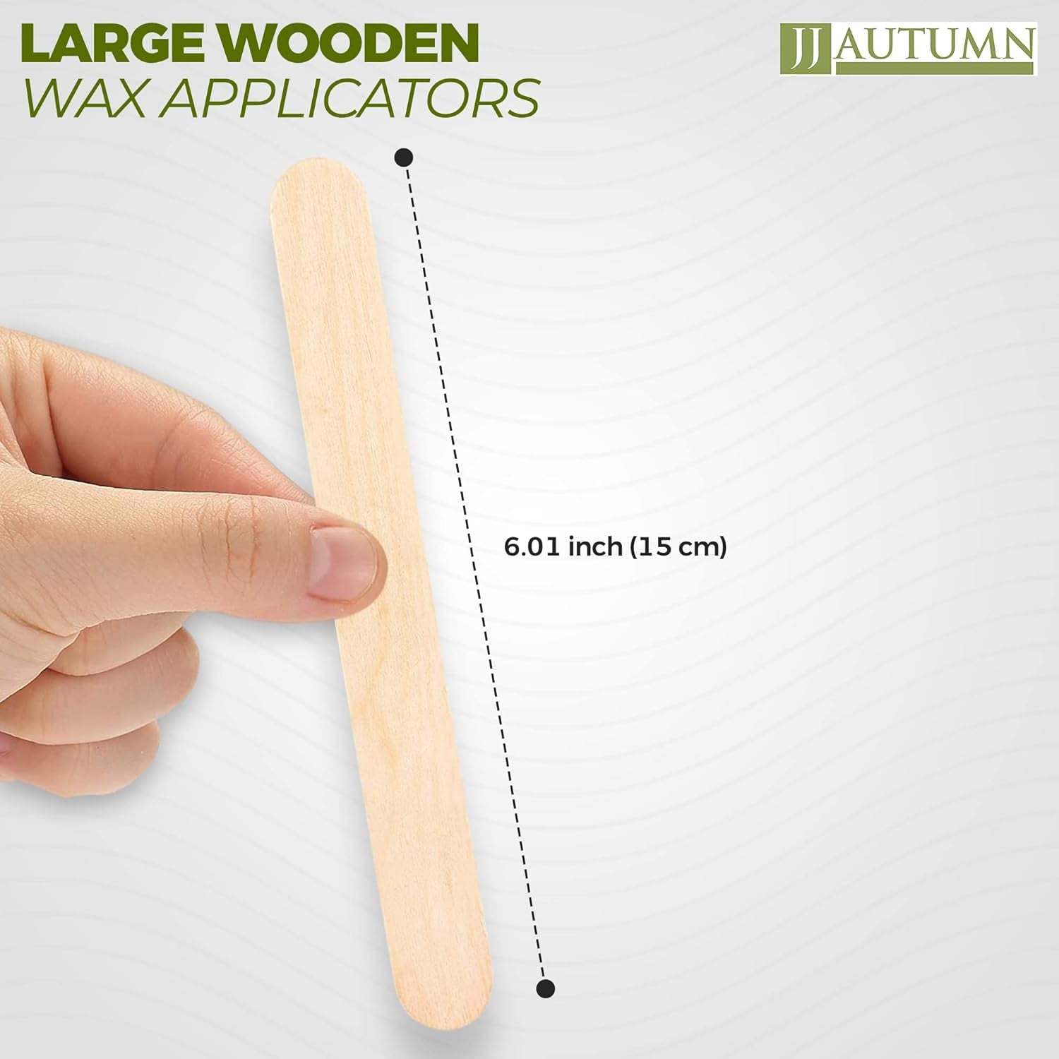 Heavenly Gadget 1 Count (Pack Of 100) Pro Wax Applicator Sticks - 100pk 6" Wooden Tongue Depressors