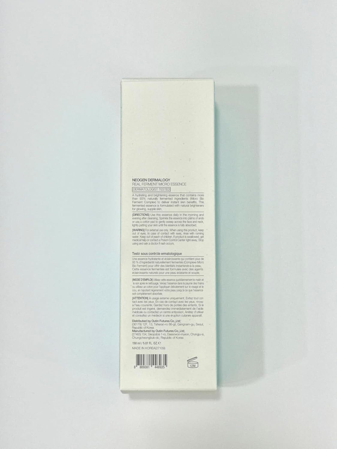 NEOGEN DERMALOGY Real Ferment Micro Essence 5.07 Fl Oz (150Ml) - 93% Naturally Fermented Facial Essence, Instantly Hydrates and Delivers Healthy Supple Skin - Korean Skin Care