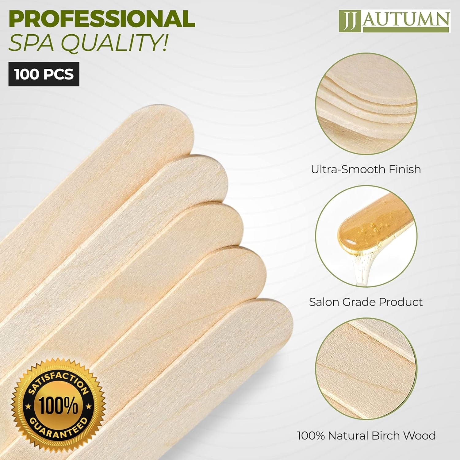 Wooden Wax Sticks for Hair Removal 100 Pcs Large Wood Popsicle Sticks for Waxing Tongue Depressor Wood Stick Wood Craft Supplies 6 Inch Wax Applicator