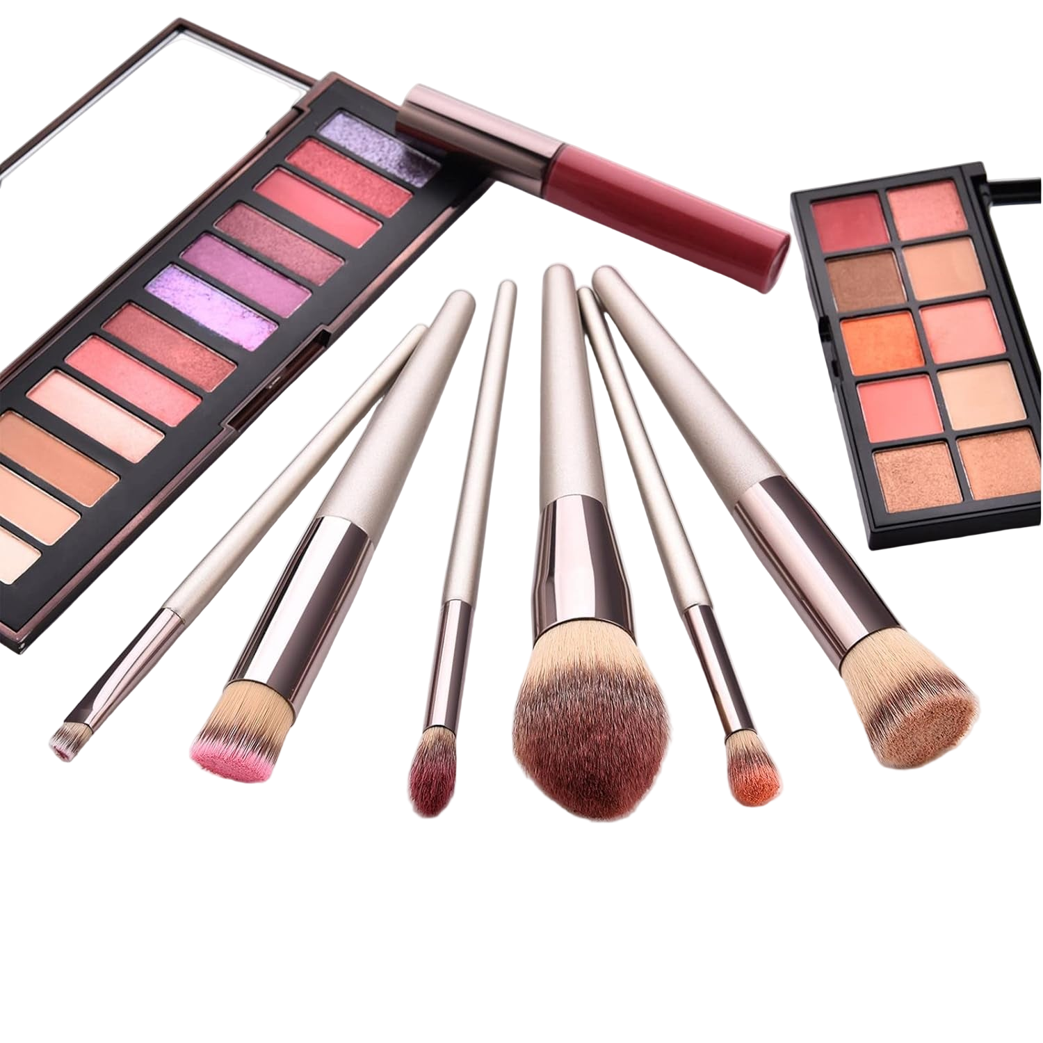 Heavenly Gadget 10Set+1 Champagne Luxe 10-Piece Makeup Brush Set