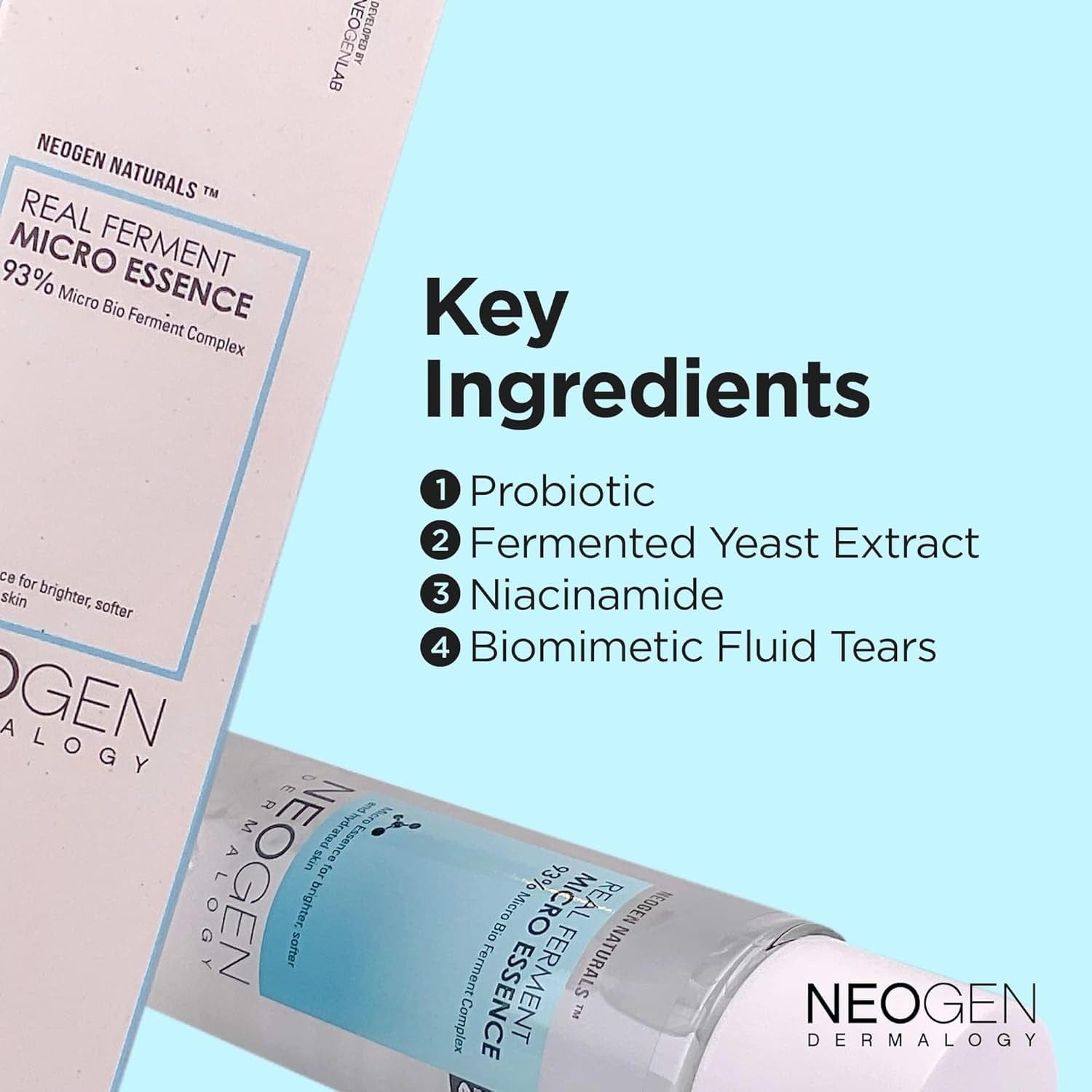 NEOGEN DERMALOGY Real Ferment Micro Essence 5.07 Fl Oz (150Ml) - 93% Naturally Fermented Facial Essence, Instantly Hydrates and Delivers Healthy Supple Skin - Korean Skin Care