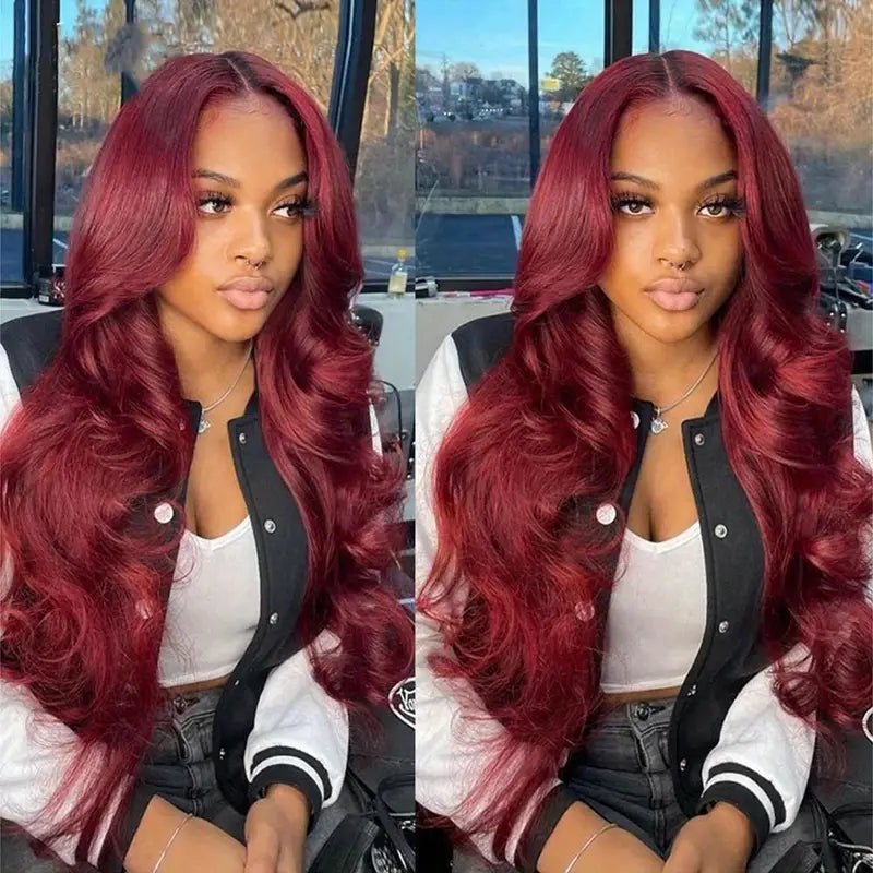 99J Vamp Red Lace Front Wig – 13x6 HD Glueless Body Wave