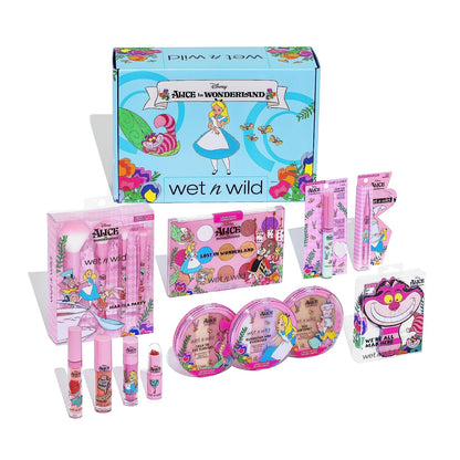 Alice in Wonderland PR Box - Makeup Set with Versatile Brushes, Buildable &amp; Blendable Palettes, Vibrant Colors, &amp; Lip Glosses for Unique Looks, Cruelty-Free &amp; Vegan