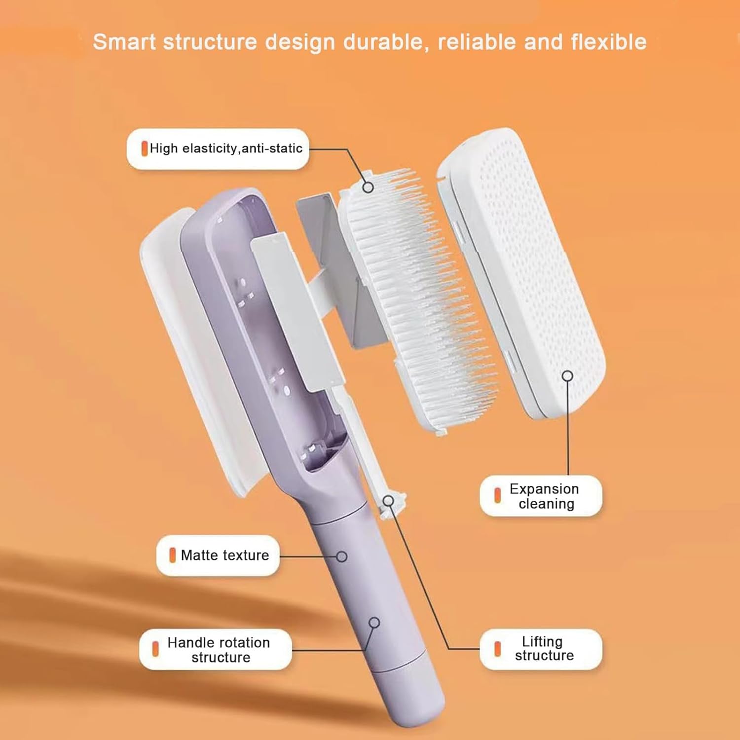 Air Cushion Self-Cleaning Hair Brush