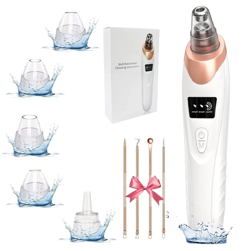 Blackhead Vacuum Extractor – 5 Heads, USB Rechargeable