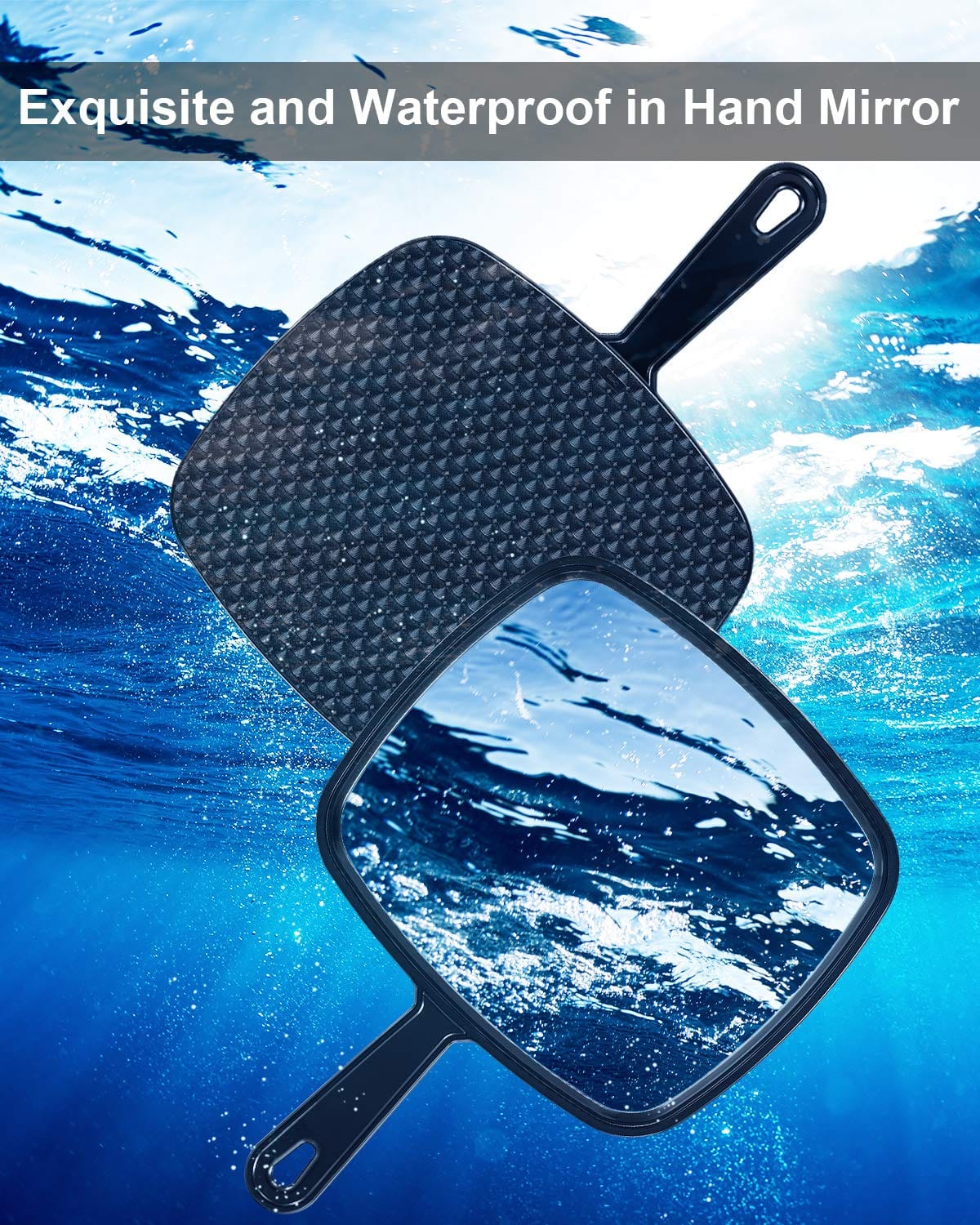 Salon Pro 3-Pack Hand Mirrors – Extra Large &amp; Durable