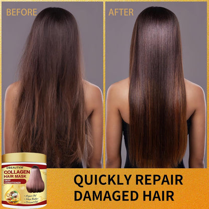 Collagen Hair Treatment Hair Mask &amp; Hair Growth Serum,Deep Conditioner Hydrating Hair Mask for Dry Damaged Hair,Hair Growth Oil for Hair Loss,Natural Hair Regrowth Treatment for Men and Women