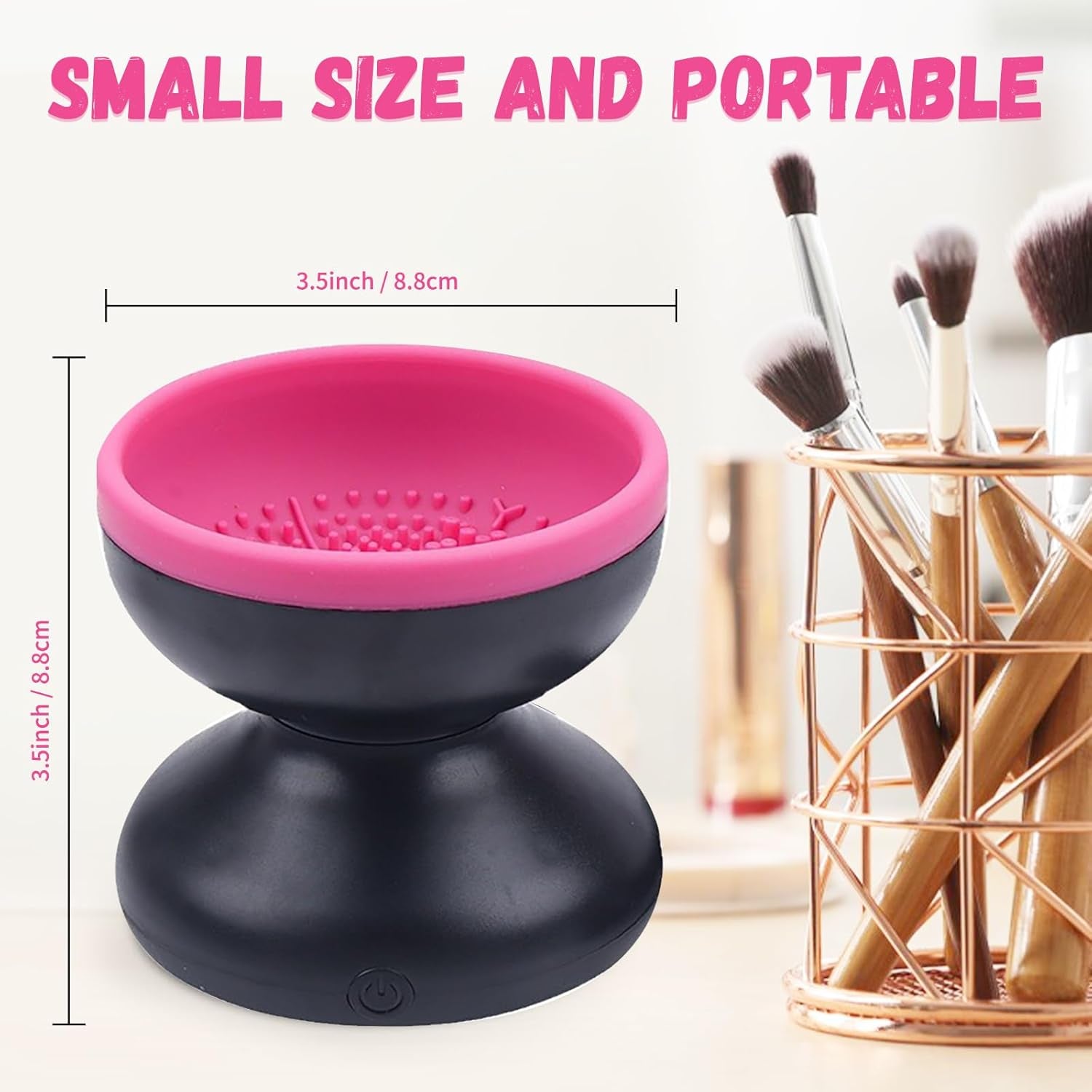 Makeup Brush Cleaner, Electric Makeup Brush Cleaner for Beauty Makeup Brush Set Cleaning Tool, Gift for Ladies, Mother&