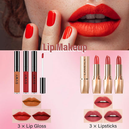 Makeup Set for Women, Makeup Kit for Beginners Teen Girls, Makeup Gift Set for Teens, Makeup Kit for Girls, Eyeshadow Palette, Lip Gloss, Face &amp; Eye Make Up