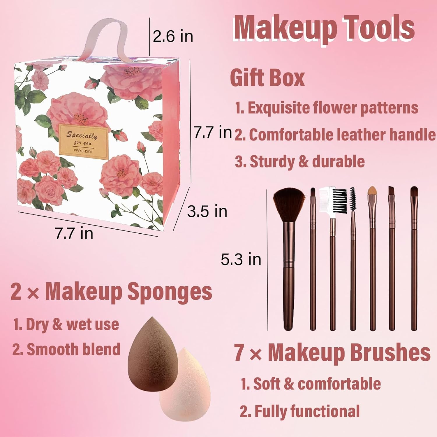 Makeup Set for Women, Makeup Kit for Beginners Teen Girls, Makeup Gift Set for Teens, Makeup Kit for Girls, Eyeshadow Palette, Lip Gloss, Face &amp; Eye Make Up