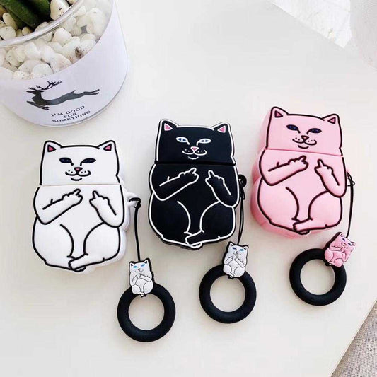 cartoon cat airpods case