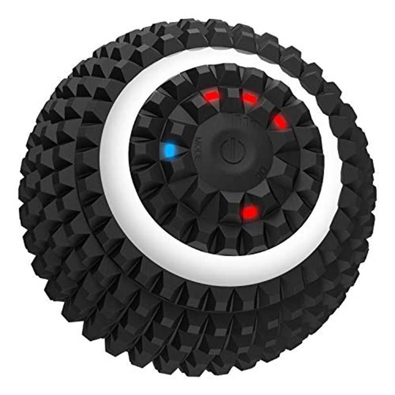Electric massage ball with textured surface and vibration settings