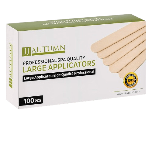 Pro Wax Applicator Sticks - 100pk 6" Wooden Tongue Depressors
