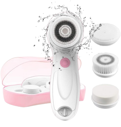 Facial Cleansing &amp; Exfoliating Brush Set – Dual-Speed with 3 Heads