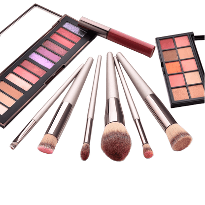 Champagne Luxe 10-Piece Makeup Brush Set