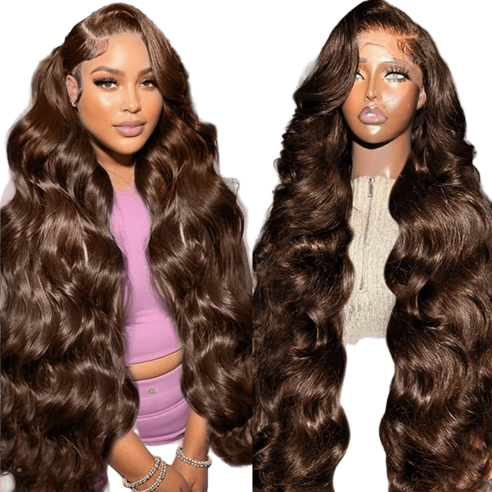 Luxury 13x6 HD Lace Wig – Chocolate Brown Body Wave