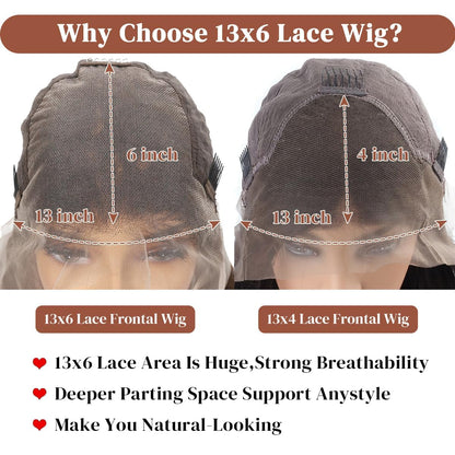 30 Inch Chocolate Brown Lace Front Wig Human Hair 13X6 Body Wave Lace Front Wigs Human Hair Pre Plucked 180 Density Colored Glueless 13X6 HD Lace Frontal Brown Wig Human Hair for Women