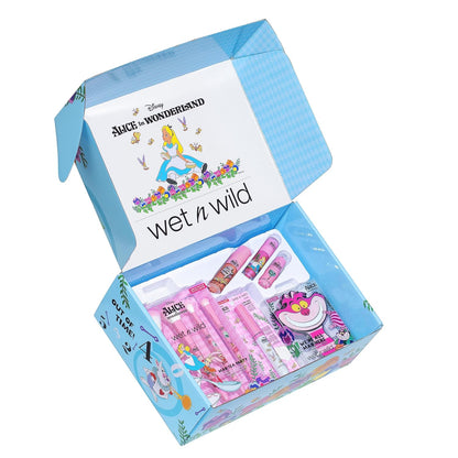 Alice in Wonderland PR Box - Makeup Set with Versatile Brushes, Buildable &amp; Blendable Palettes, Vibrant Colors, &amp; Lip Glosses for Unique Looks, Cruelty-Free &amp; Vegan