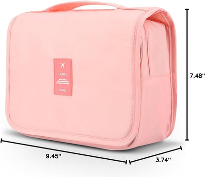 Hanging Toiletry Bag - Large Cosmetic Makeup Travel Organizer for Men &amp; Women with Sturdy Hook
