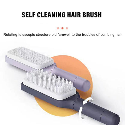 Air Cushion Self-Cleaning Hair Brush